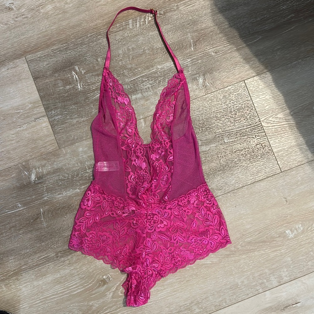 LAST CHANCE! Allure Hot Pink Sexy Teddy OS